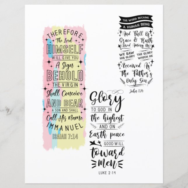 Religious Christian Jesus quotes Bible Verse (Front)