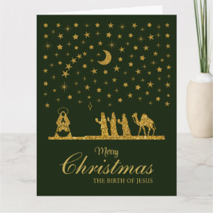 Religious Christmas, Birth of Jesus, Three King's Card