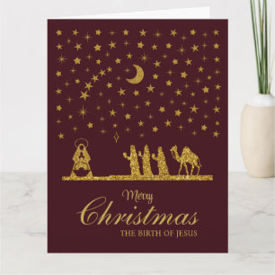 Religious Christmas, Birth of Jesus, Three King's Card