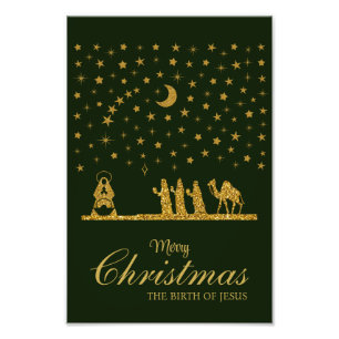 Religious Christmas, Birth of Jesus, Three King's Photo Print