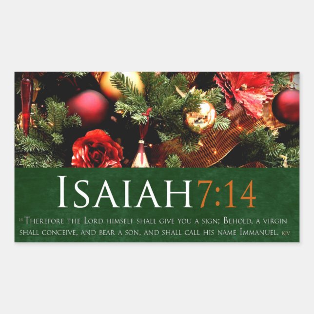 Religious Christmas customized gift Sticker (Front)