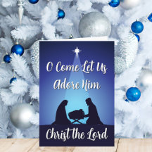 Religious Christmas Nativity Scene Christ the Lord
