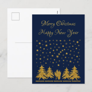 Religious Christmas Virgin Mary, St. Joseph, Jesus Holiday Postcard
