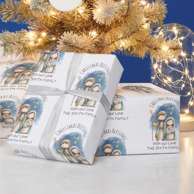 Religious Christmas Wrapping Paper - Nativity (Holidays)