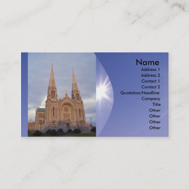 Religious Church Business Card (Front)
