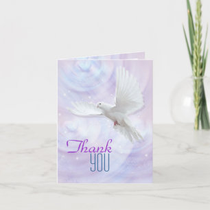Religious confirmation dove thank you