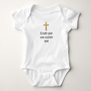 Religious Create your own custom text Ver2 Baby Bodysuit