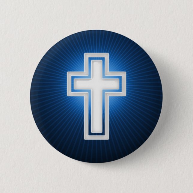 Religious Cross | Christian 2 Inch Round Button (Front)