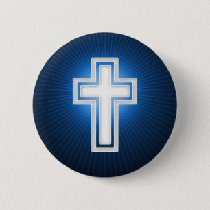 Religious Cross Christian 2 Inch Round Button