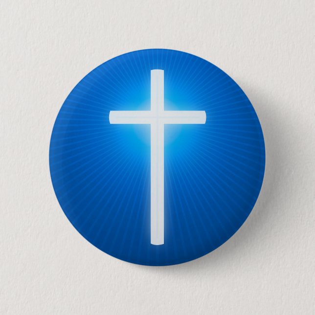 Religious Cross | Christian 2 Inch Round Button (Front)