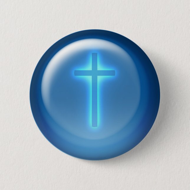Religious Cross | Christian 2 Inch Round Button (Front)