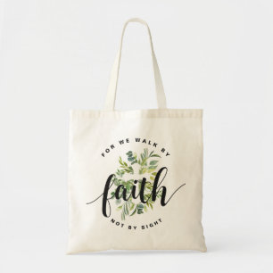 Religious Cross Faith Bible Verse Tote Bag