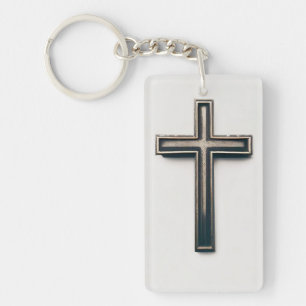 Religious Cross Keychain