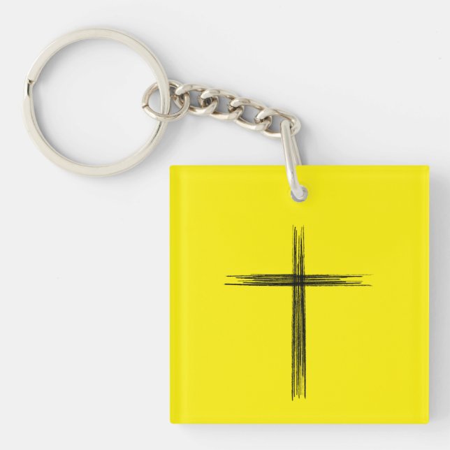 Religious Cross Keychain (Front)