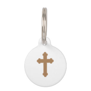 Religious Cross Pet Tag