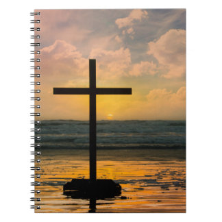 Religious cross Spiral Photo Notebook