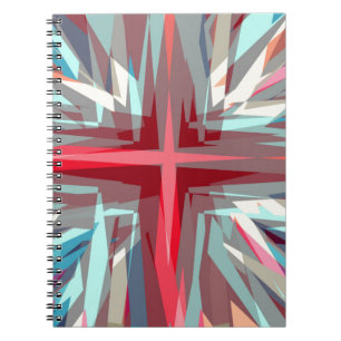 Religious cross starburst notebook