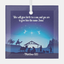 Religious Custom Christmas Ornament