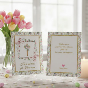 Religious Easter Christian Holiday He Is Risen  Card