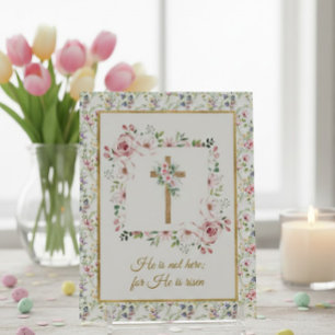 Religious Easter Christian Holiday He Is Risen  Postcard