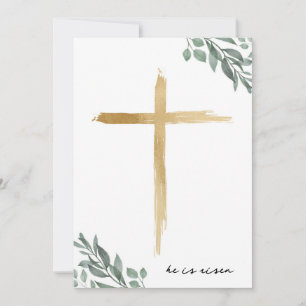 Religious Easter Cross Greeting Bible Card