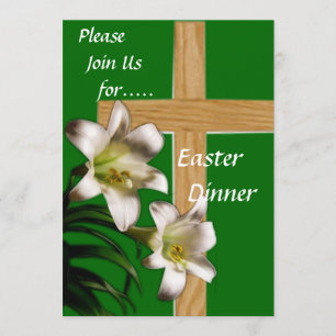 Religious Easter Dinner Invitation