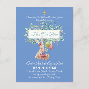 Religious Easter Invitation Budget Postcard