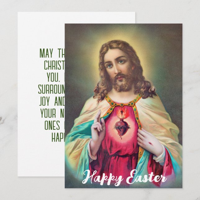  Religious Easter Jesus Resurrection Holiday Card (Front/Back)