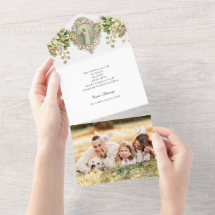 Religious Easter Photo  Resurrection Prayer  All In One Invitation