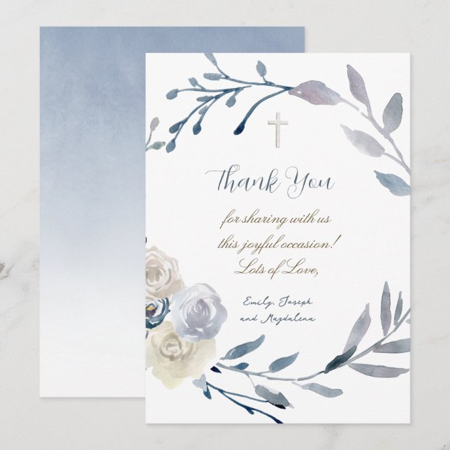 religious event thank you Card (Front/Back)