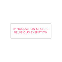 Religious Exemption from immunizations; stamp
