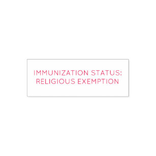 Religious Exemption from immunizations; stamp