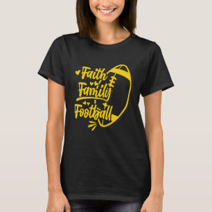 Religious Faith Family Football 1 T-Shirt