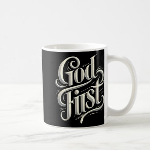 Religious God First Faith Based New Believer Cloth Coffee Mug