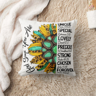 Religious God Say You are ..  Throw Pillow