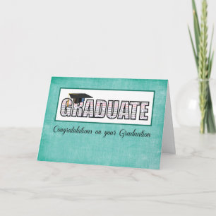 Religious Graduate in Words Congratulations on Tea Card