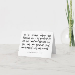Religious Greeting Card - Trust in God