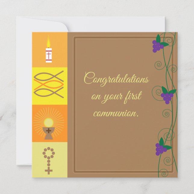 Religious Greeting Card With Customizable Text (Front)