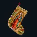 Religious Guadalupe Virgin Mary Catholic Prayer Small Christmas Stocking<br><div class="desc">This is a beautiful traditional Catholic image of the Blessed Virgin Mary, Our Lady of Guadalupe with roses. . On the back is the prayer to Our Lady of Guadalupe: Remember, O most gracious Virgin of Guadalupe, that in your apparitions on Mount Tepeyac you promised to show pity and compassion...</div>