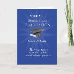 Religious High School Graduation Class of and Name Card