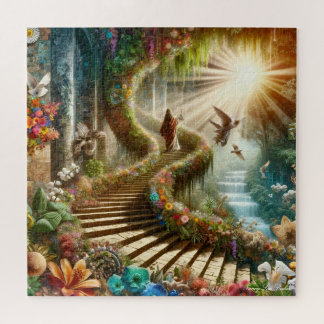 Religious Jesus Ascend to Paradise Jigsaw Puzzle