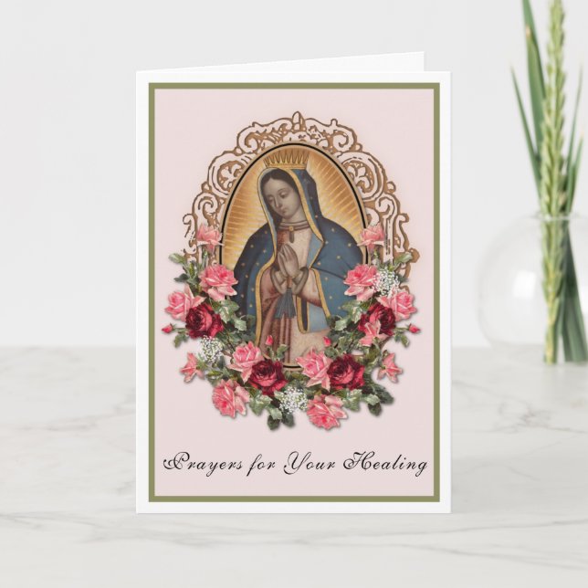 Religious Jesus Prayer for Healing Card (Front)