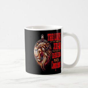 Religious Jesus The Lion Of Judah Stoic Quote Men Coffee Mug