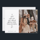 Religious, Merry Christmas, Christian Family Photo Holiday Card<br><div class="desc">Religious, Christian, Merriest Christmas, Season Greeting, Happiest Holiday, Merry Christmas. ( A silent night, a star above, a blessed gift of hope and love. A blessed Christmas to you! ) Celebrate the season with this family photo card (printed and / or digital download, greeting sent via email, as attachment) It...</div>