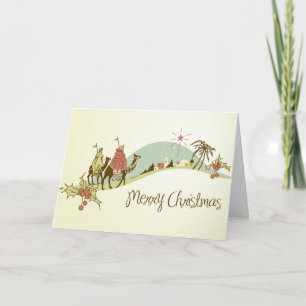 Religious Merry Christmas Custom Greeting Card