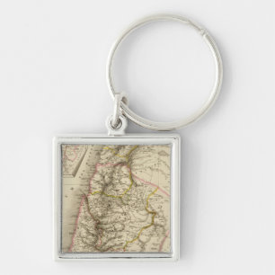 Religious Middle East atlas map Keychain