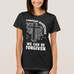 Religious Mormonism Quote Floral Cross LDS Mission T-Shirt