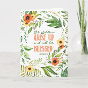 Religious Mother Birthday from Older Children  Card