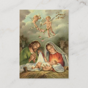 Religious Nativity Christmas Jesus Mary Joseph Business Card