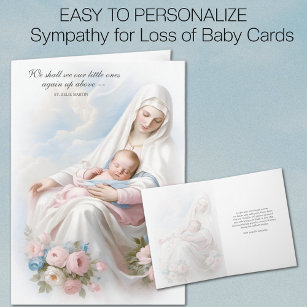 Religious Pregnancy Loss Sympathy Miscarriage  Card